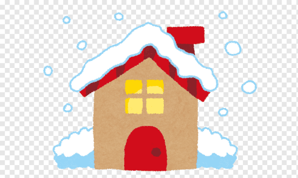 Рисование домик для снеговика