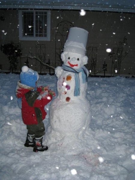 Снеговик для детей