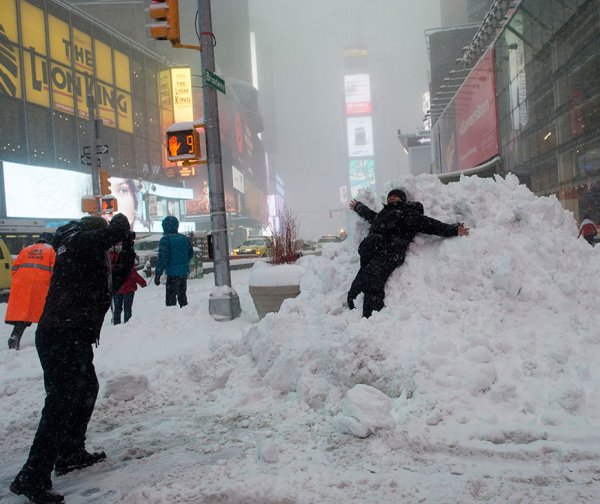 Снежная буря в США