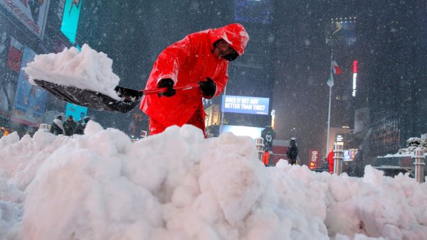 Снежный шторм США 2020