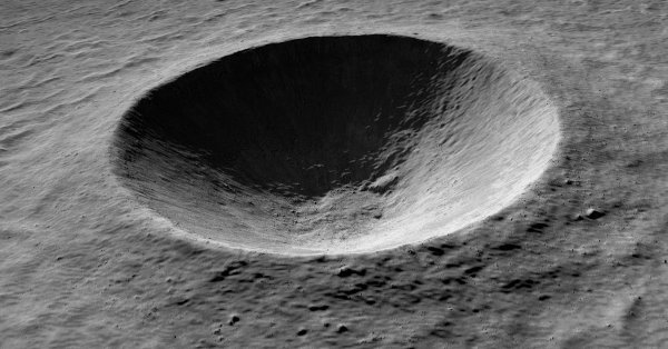 Кратер Шеклтон на Луне