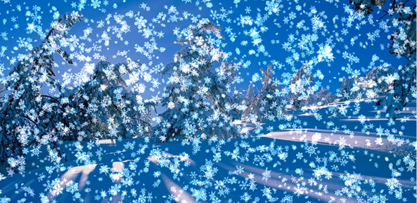 Снежинки в воздухе