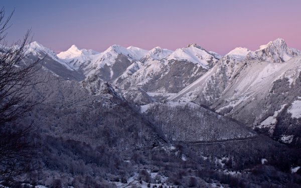 Горы Северного Кавказа зима