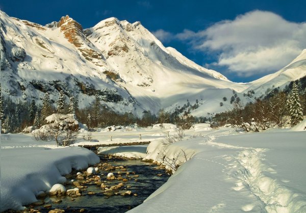 Лаго-Наки в Адыгее зимой в горах