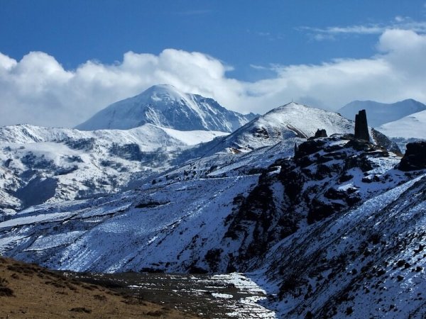 Куртатинское ущелье зимой