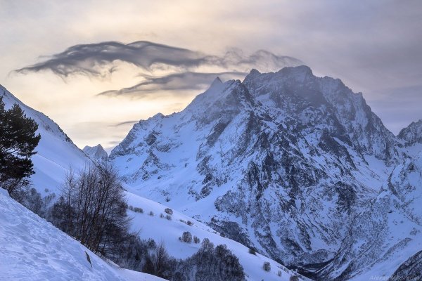 Горы Кавказа Домбай Ульген