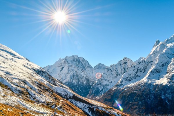 Горы Кавказа Домбай