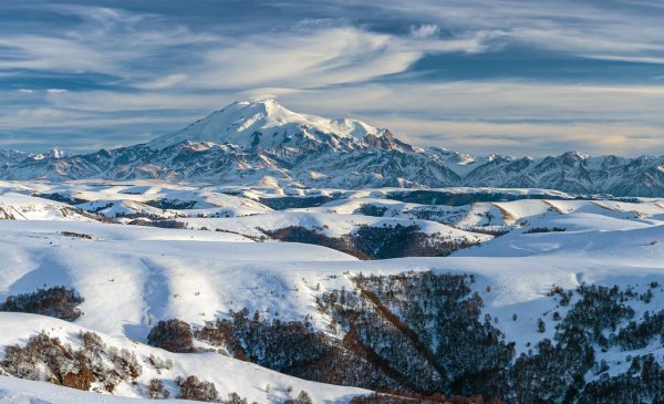 Перевал Гумбаши зима