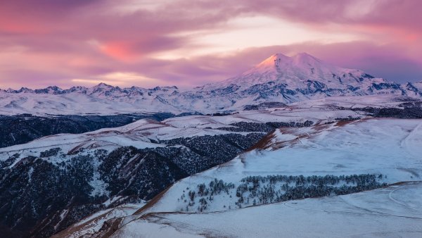 Зимний Кавказ. Эльбрус