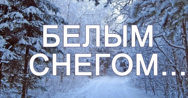 Белым снегом слова