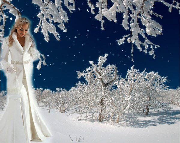 Женщина зима Сказочная