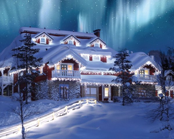 Рождество снег Финляндия