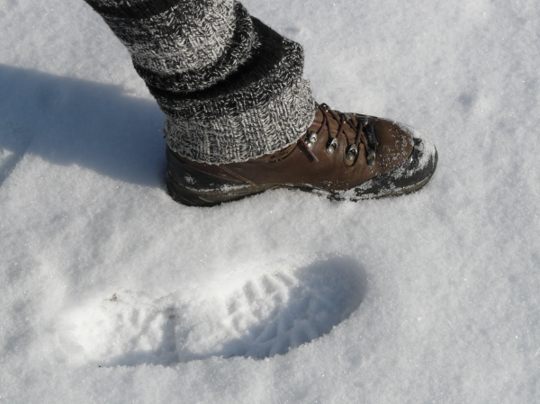 Ноги в снегу