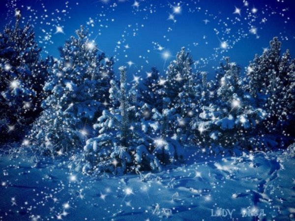 Снегопад анимация