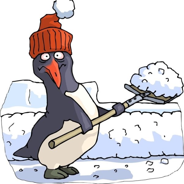 Уборка снега юмор