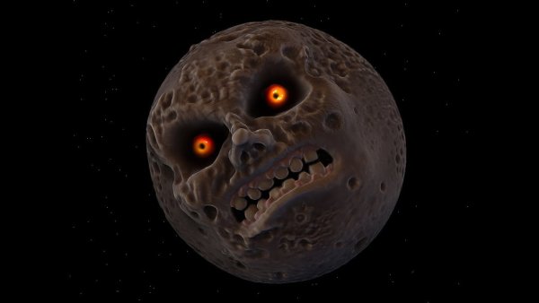 Majora's Mask Moon creepy