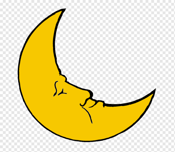 Месяц без фона