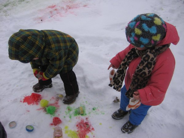 Игры на снегу для детей