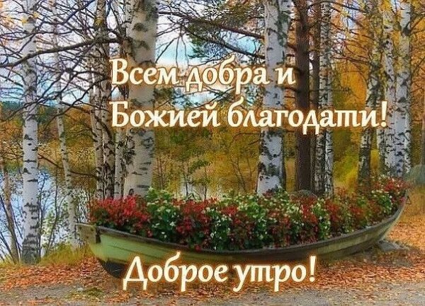 Доброе утро благословений в новом дне осень