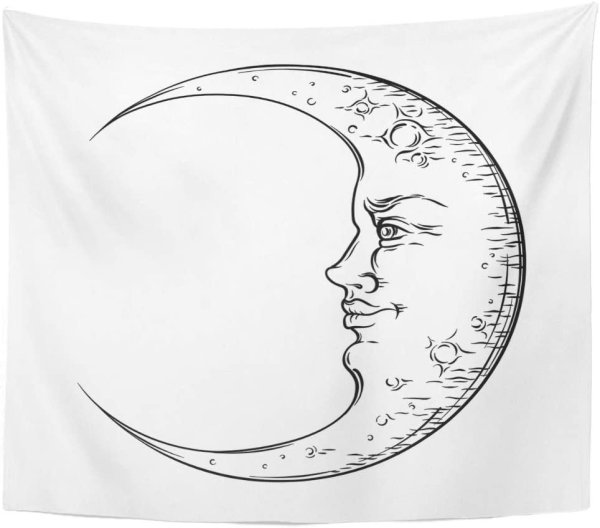 Полумесяц рисунок красивый