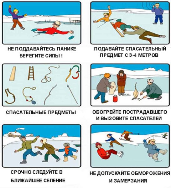 Памятка по безопасному поведению на льду для детей