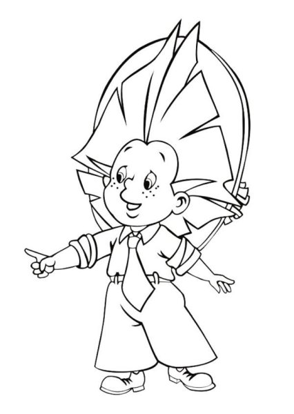 Незнайка и Знайка раскраска