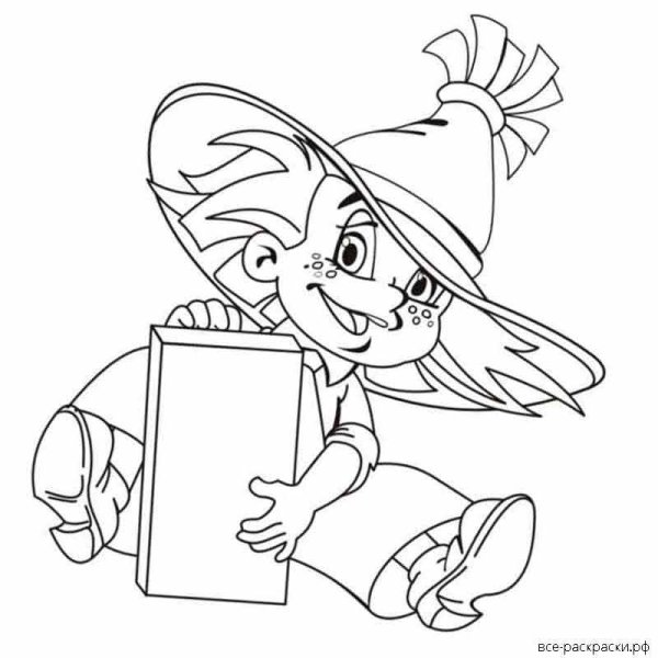 Незнайка Стекляшкин раскраска