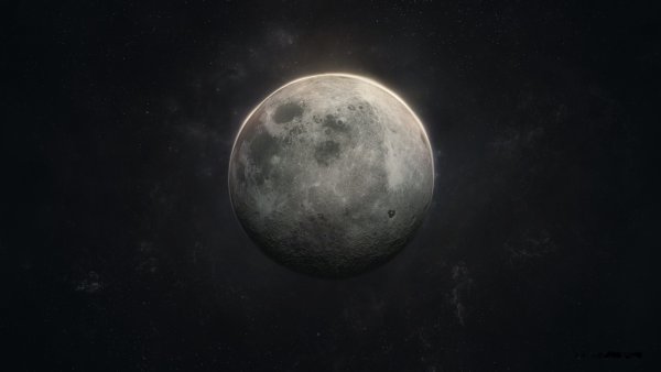 Луна в космосе