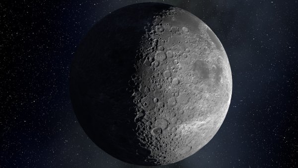 Луна вид из космоса