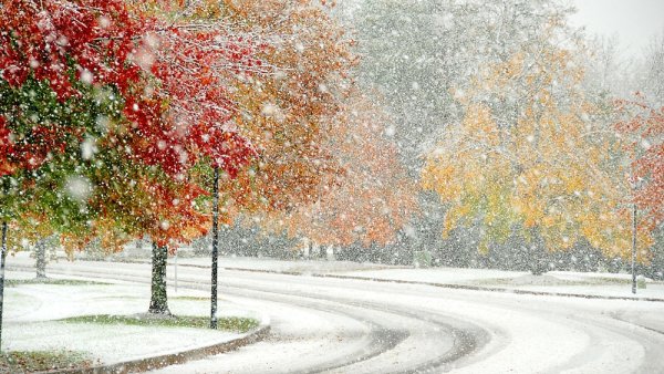 Снег в октябре