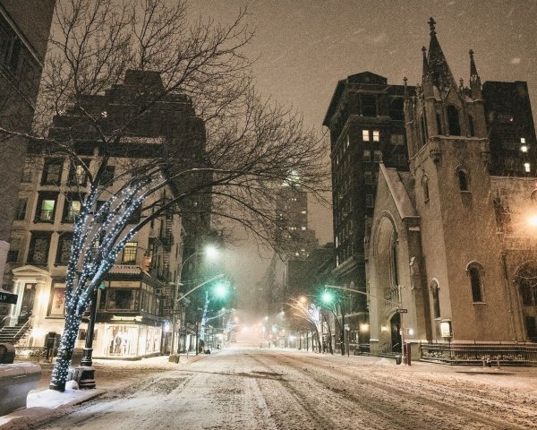 Нью Йорк Бруклин зима