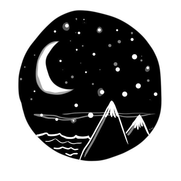 Ночь рисунок