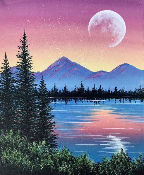 Acrylic Landscape Painting картины