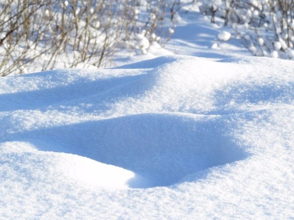 Снег лежит
