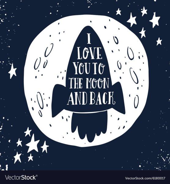 До Луны и обратно рисунок