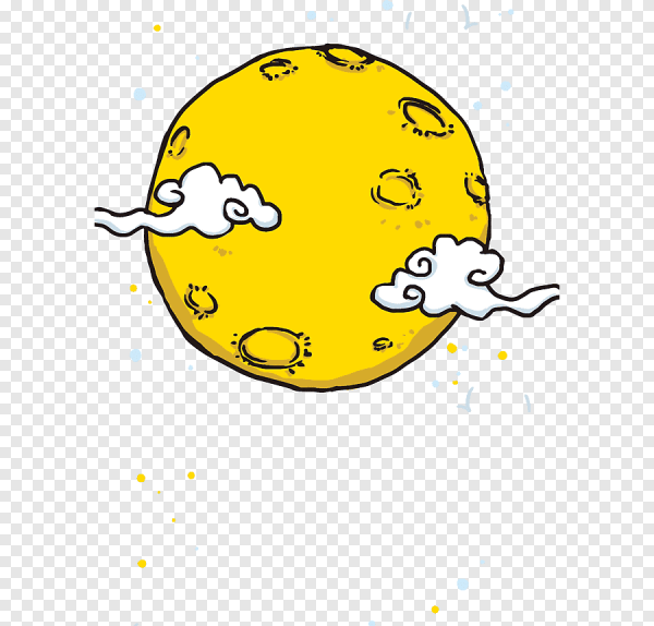 Луна мультяшная