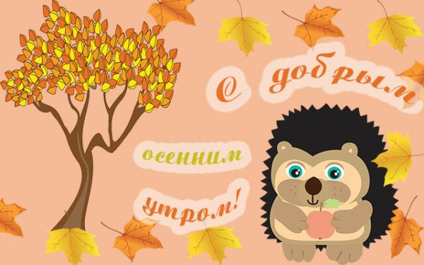 С добрым осенним утром понедельника