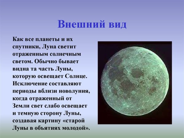 Луна для презентации