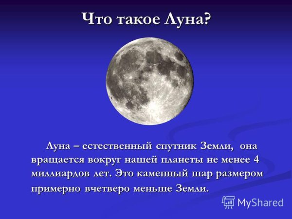 Луна естественный Спутник земли презентация