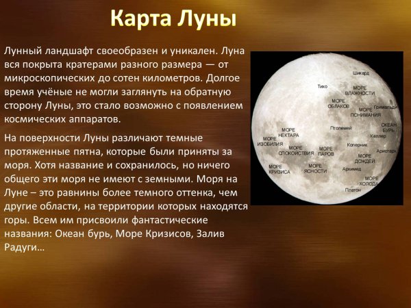 Поверхность Луны для презентации