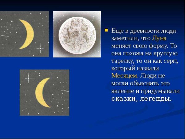 Форма Луны