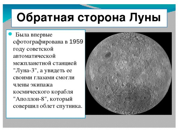 Обратная сторона Луны