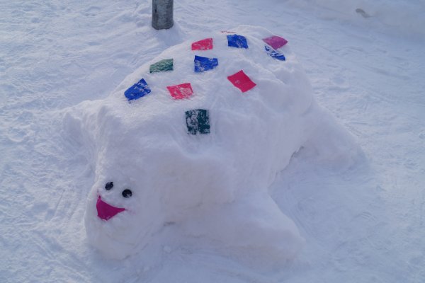 Акция снежные постройки