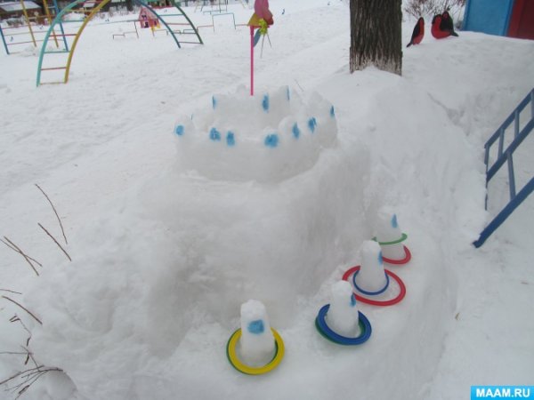 Детский сад оформление участков зимой своими руками