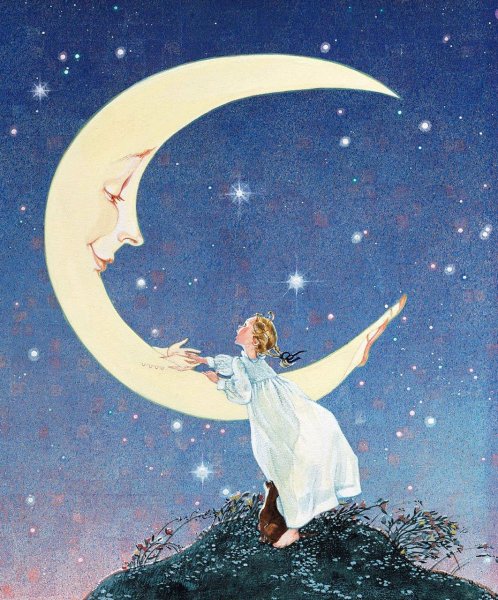 . Художник : Arlene Graston в ночь лунное