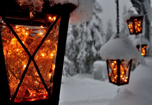 Снежный фонарь