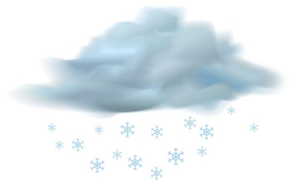 Сугробы на прозрачном фоне