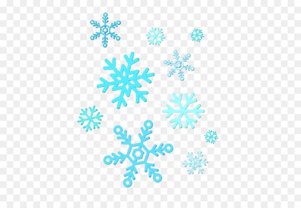 Мелкие снежинки на прозрачном фоне