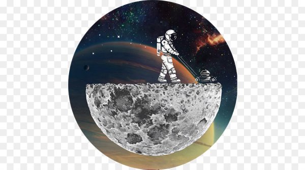 Космонавт на Луне наклейка