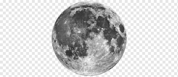 Луна чб на белом фоне